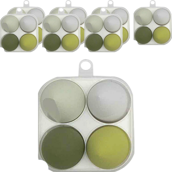 STAR CANDY 乾濕兩用美妝蛋 4個, 綠色, 8盒