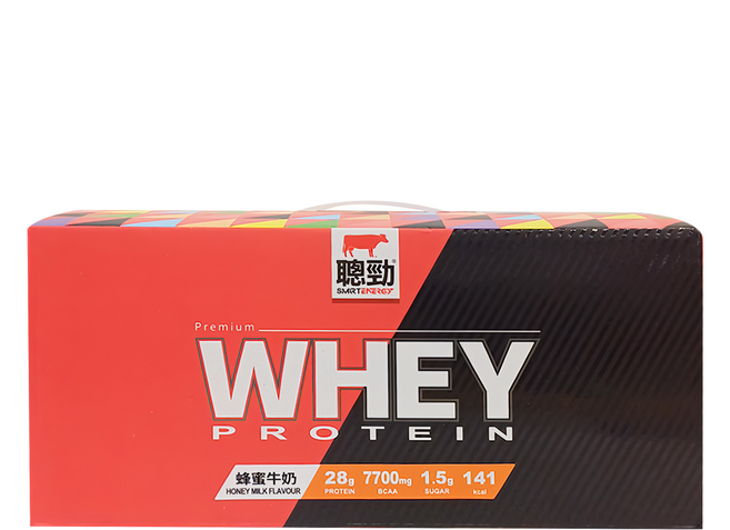 RED COW 紅牛 聰勁即溶乳清蛋白 蜂蜜牛奶風味 30包, 1.05kg, 1盒