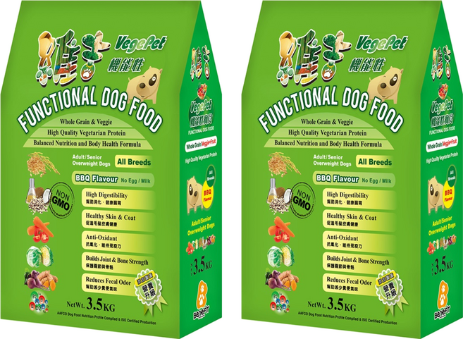 VegePet 維吉 機能素狗食, 2袋, 3.5kg
