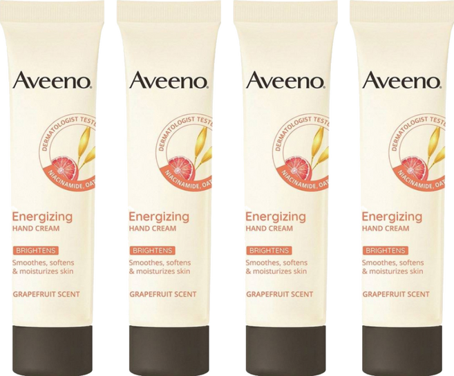Aveeno 葡萄柚活力淨亮護手霜 葡萄柚香, 50g, 4條