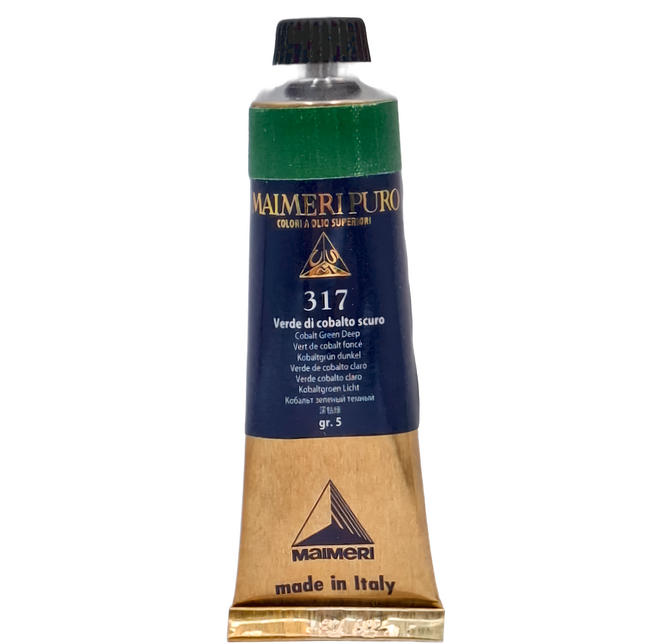MaIMeRI 美利 PURO油畫顏料 S5 MA-0012317 317 COBALT GREEN DEEP 深鈷綠, 40ml, 1色