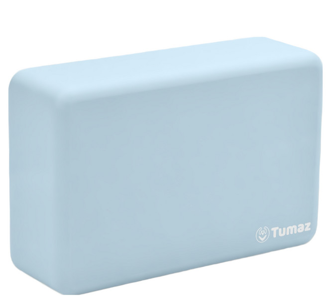 Tumaz 月熊 EVA圓角瑜珈磚 50D高密度, 繡球藍, 1個