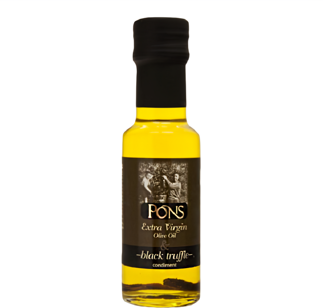 PONS 龐世 特級冷壓橄欖油 黑松露風味 西班牙原裝進口 家族磨坊石磨冷壓, 125ml, 1瓶