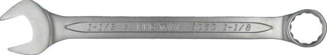KING TONY 金統立 專業級工具英制複合扳手 梅開扳手 KT5060-36 1-1/8"x335 黃黑, 1個