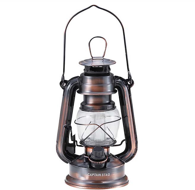 CAPTAIN STAG 鹿牌 暖色復古款 LED油燈, 古銅色, 1個