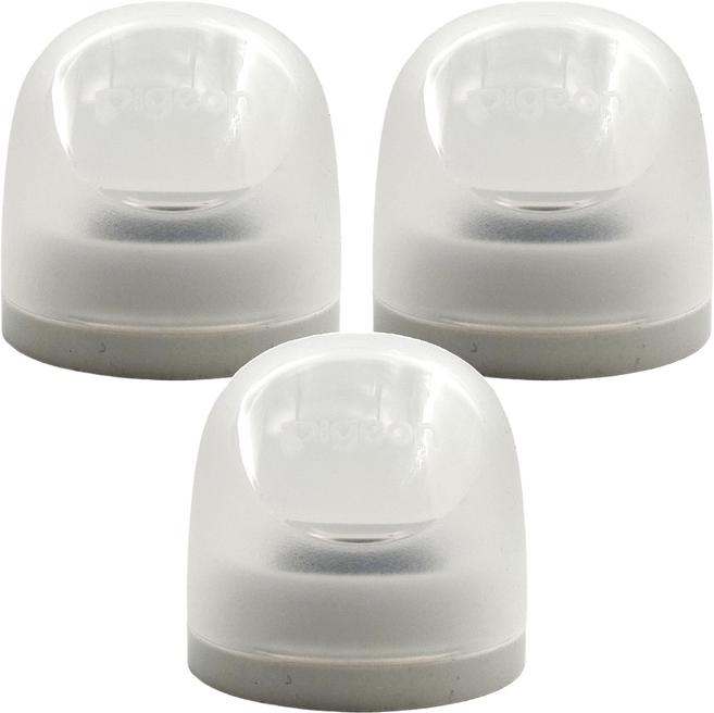 pigeon 貝親 實感哺乳奶瓶防護罩, 白色, 3組