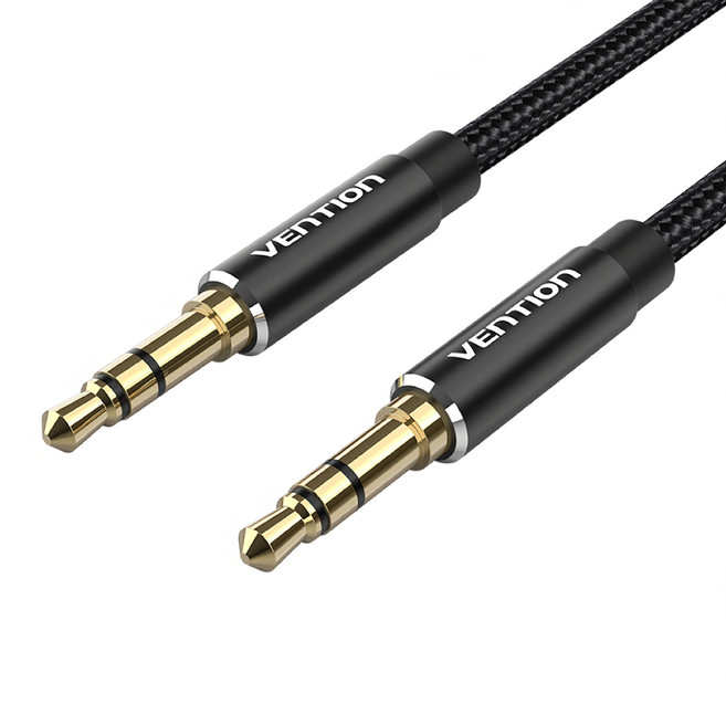VEnTIOn 威迅 BAW系列 3.5mm 公對公音頻線 高保真Hi-Fi音質, BAW, 黑色, 1條