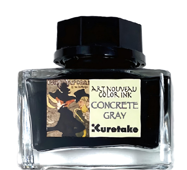 Kuretake 吳竹 ink-cafe 新藝術運動鋼筆墨水 ECF160-539, 水泥灰, 1罐