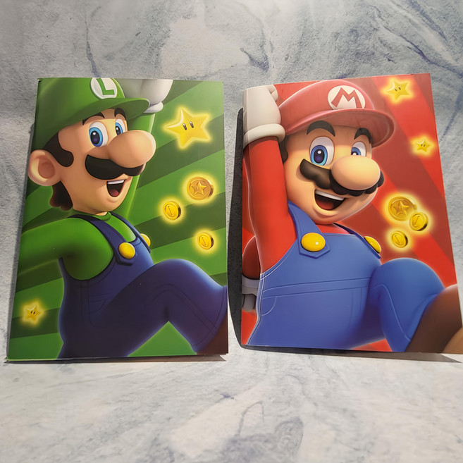 PYRAMID INTERNATIONAL Super Mario A5筆記本2件組 20.8 x 14.5cm 0.3kg, 瑪利歐 + 路易吉, 1組