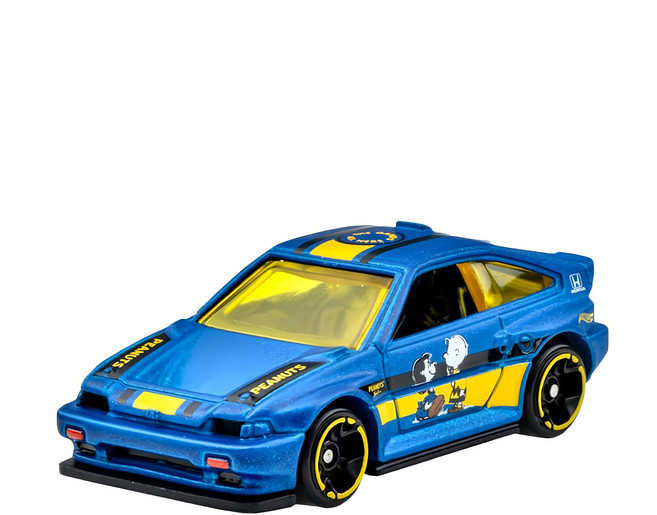 Hot WHeeLs 風火輪 SILVER SERIES 史努比 x 1985 本田 CR-X 玩具車, 史努比 藍色, 1個