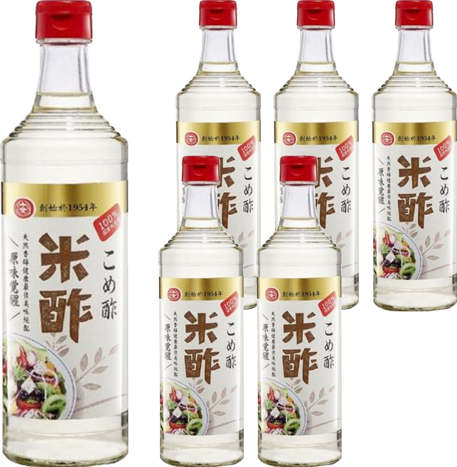 十全 米醋 100%台灣糯米釀製 口感濃郁渾厚, 300ml, 6瓶
