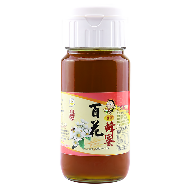 BEE WORLD 蜂蜜世界 嚴選台灣百花蜂蜜 700g, 1瓶