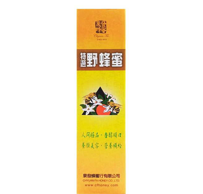 Chyuan Fa 泉發蜂蜜 特選野蜂蜜 A.A. Clean Label 100%無添加驗證 HALAL清真認證, 820g, 1盒