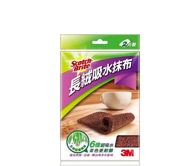 3M Scotch-Brite 百利 長絨吸水抹布, 1包
