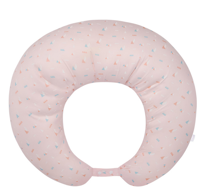 Combi 康貝 多功能水洗棉月亮枕, 小山粉, 1個