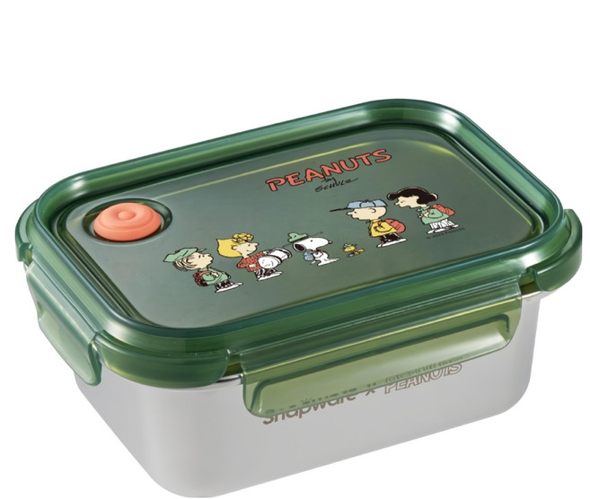 Corelle Brands 康寧餐具 Snapware SNOOPY 露營趣 不鏽鋼保鮮盒 820ml, 1個, 單件