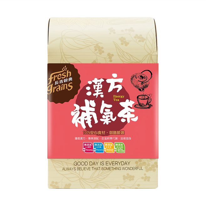 fresh grains 長青穀典 漢方補氣茶, 6g, 12包, 1盒