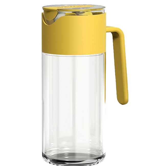 SUnORO 重力自動開合油壺 黃色, 550ml, 1個