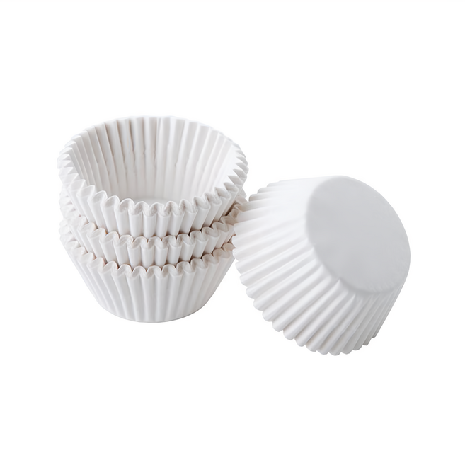 PEDRINI Gadget 蛋糕紙模 6.5cm, 白色, 100張