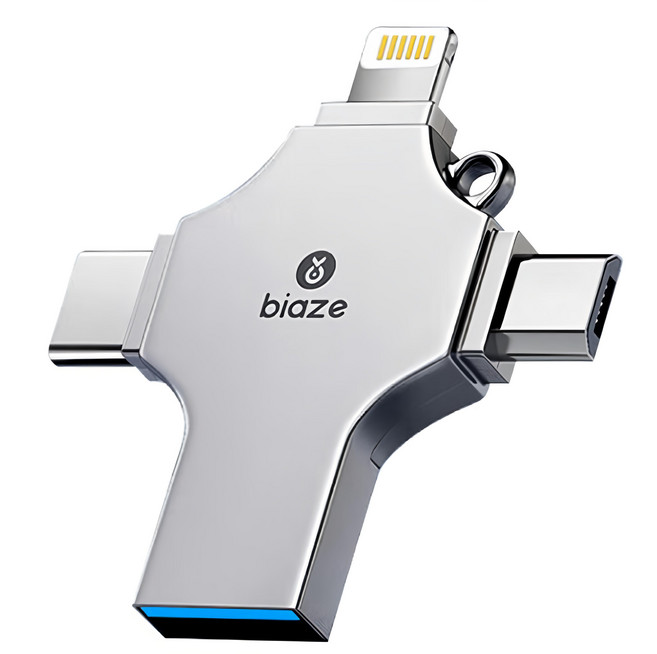 biaze 畢亞茲 USB3.0 四合一通用版隨身碟, 256GB, 1個