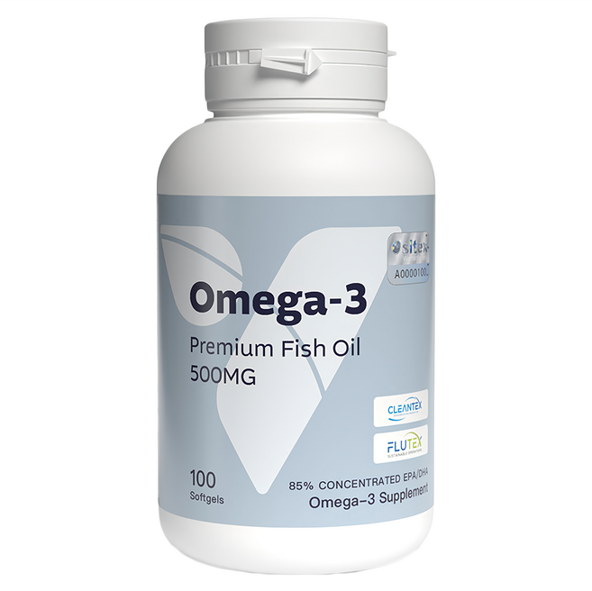 YOUR VITA 優維特 85%超臨界高濃縮魚油 500mg, 1罐, 100顆