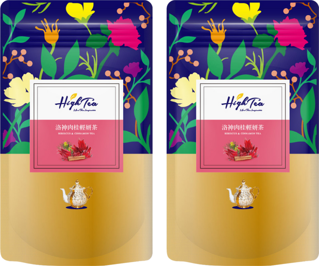 High Tea 伂橙 洛神肉桂輕妍茶包 天然無咖啡因 冷熱皆宜, 3.5g, 12包, 2袋