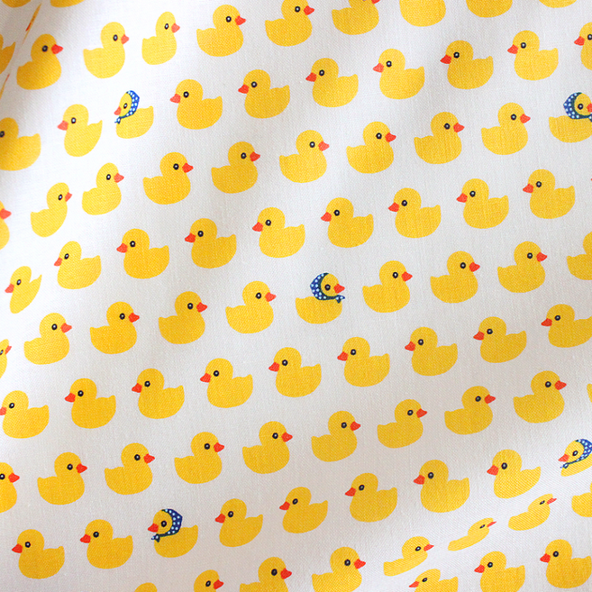 Reuhome 花紋布料 黃色小鴨 100%棉, 1件