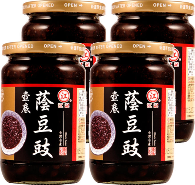 江記壺底蔭豆豉 台灣名產, 360g, 4罐
