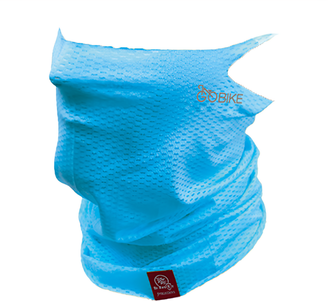 GO BIKE Multi Gaiter Cool-EL 耳掛式涼感面罩, 藍色, 1個
