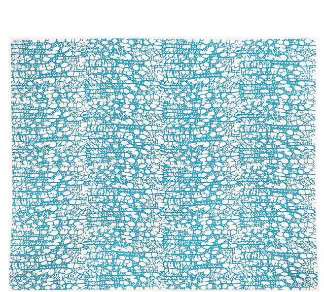 modern-twist 經典餐墊, 斑駁藍綠色, 40.6 x 35.5cm, 1個