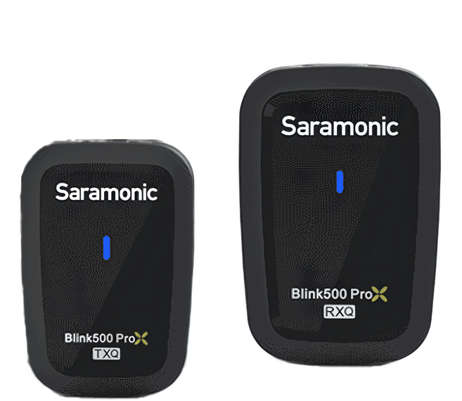 Saramonic 楓笛 Blink500 ProX Q10 一對一 2.4GHz 無線麥克風系統 56 x 38 x 15.5mm, 黑色