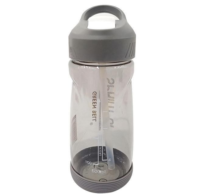 Green Bell 綠貝 Tritan極速運動水壺, 灰色, 500ml, 1個