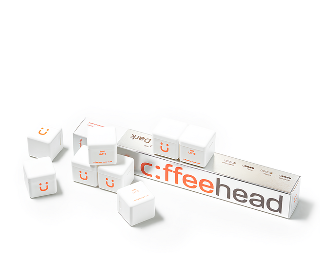 Global Garden 盛花園 Coffeehead 超方塊 拿鐵深烘快飲系列 即溶咖啡, 8顆, 2g, 1盒