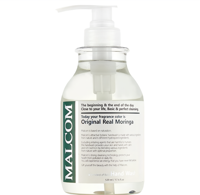 MALCOM 瑪律科姆 極淨植萃香氛洗手露 舒心辣木香 520ml, 1瓶