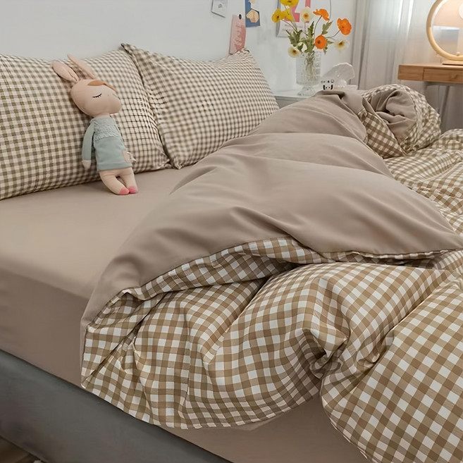 半島良品 床包 CHECKERED-Q-E-X