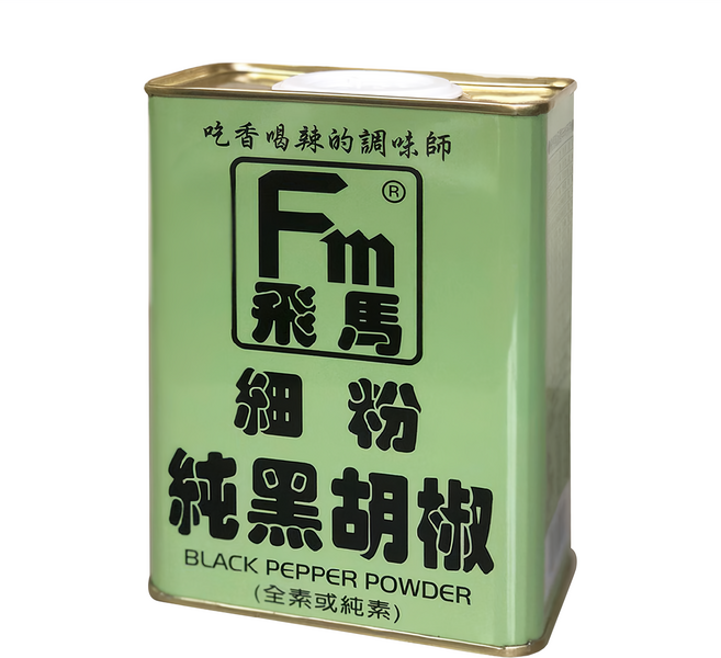 飛馬 細粉純黑胡椒 金罐, 345g, 1罐