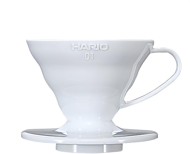 HARIO 好璃奧 V60 01樹脂濾杯 VD-01W 白色, 1個, 樹脂濾杯, 1~2杯