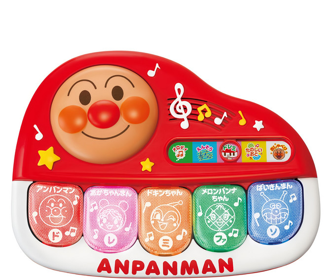 JoyPalette ANPANMAN 麵包超人 寶寶知育電子琴, 混合顏色, 1個
