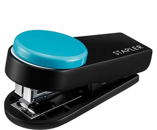 MAX 美克司 迷你手指訂書機 HD-10XS, 淺藍色, 1個