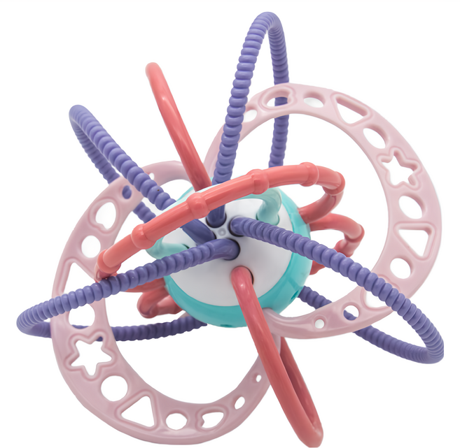 OhBabyLaugh 造型手抓球 直徑約15cm 按摩寶寶牙齦 舒緩長牙不適, 手抓球, 1個