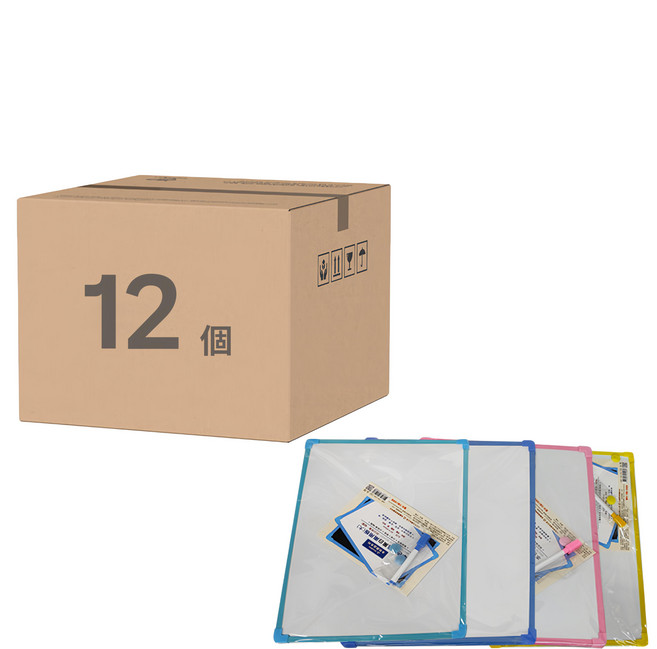 DAIHO 本色黑白兩用板 12個, 聚丙烯PP、鐵板、磁鐵、染料、酒精