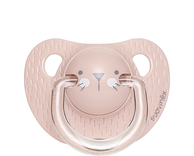 suavinex 蘇維妮 Hygge 小獅子款矽膠奶嘴, 0~6個月, 粉色獅子, 1個