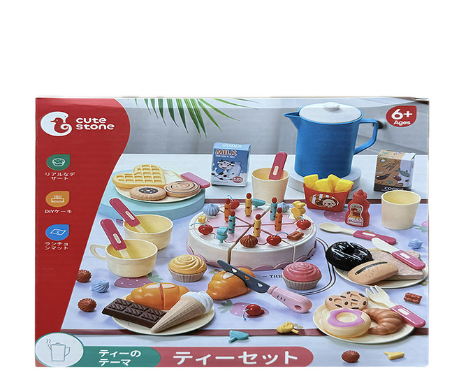 cute stone 盟石 兒童生日蛋糕切切樂 84件套裝玩具, 生日蛋糕切切樂, 1盒