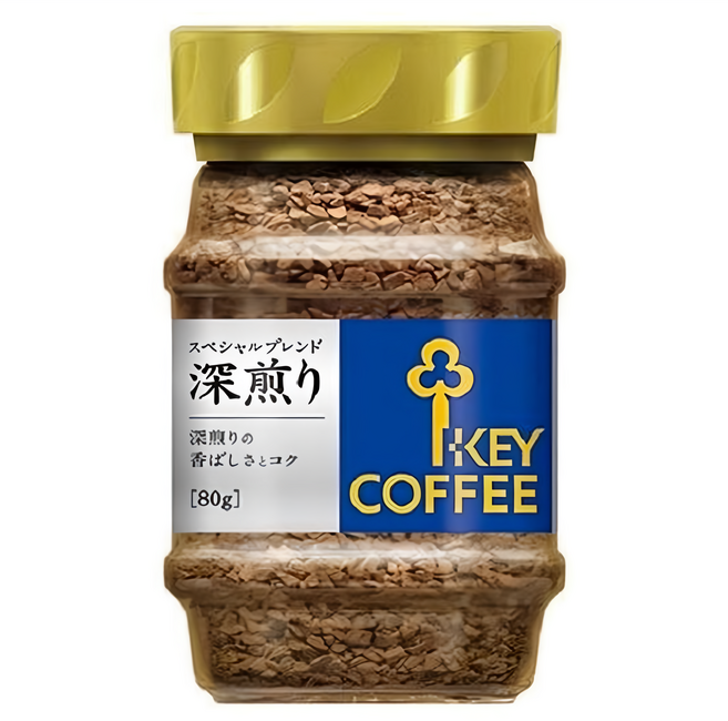 KEY COFFEE 即溶咖啡粉 深煎, 80g, 1罐