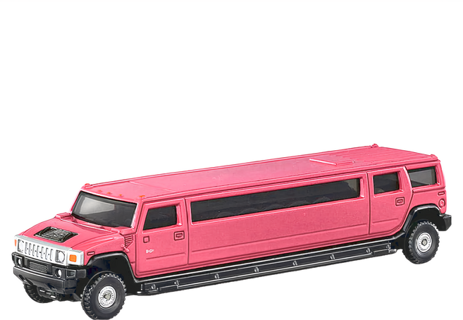 TOMICA TAKARA TOMY 小汽車, 悍馬H2 Limousine 粉紅色, 1個