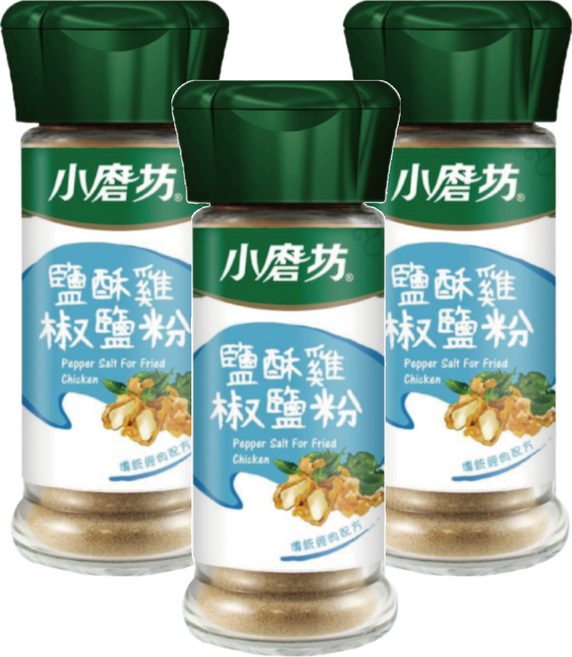 小磨坊 鹽酥雞椒鹽粉, 38g, 3瓶