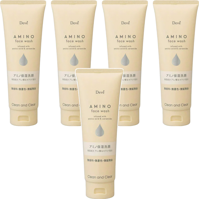 KUMANO 熊野油脂 DEVE高保濕洗面乳 胺基酸 170g 無香精 無色素 無礦物油, 5條