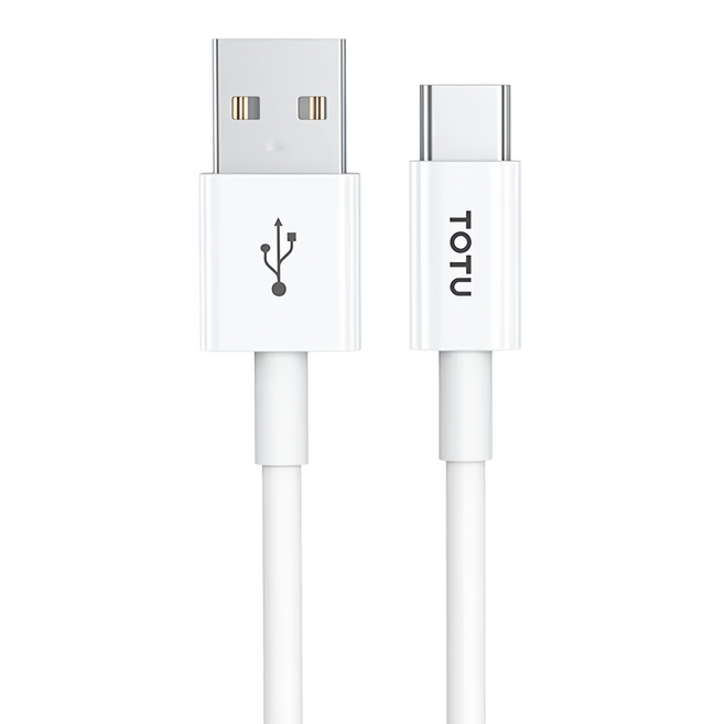 TOTU 拓途 Type-C充電線 1m CB-1系列 快充傳輸線, 白色, 1條