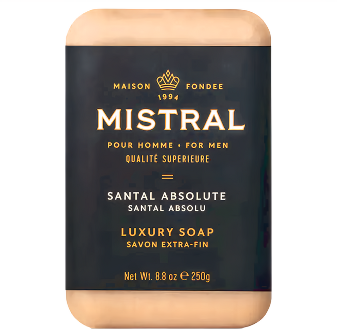 MISTRAL BODY 皇家檀香 沐浴皂, 250g, 1個