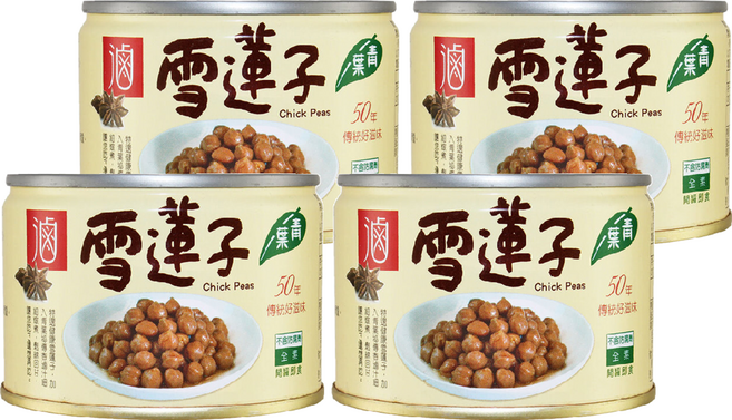 青葉 滷雪蓮子, 170g, 4罐